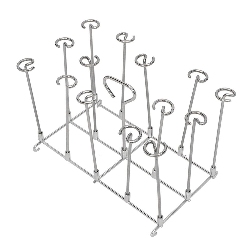 Fryer Skewer Stand Uniform Cooking Rust Resistance Stainless Steel Vertical Skewer Stand for Chicken Meat