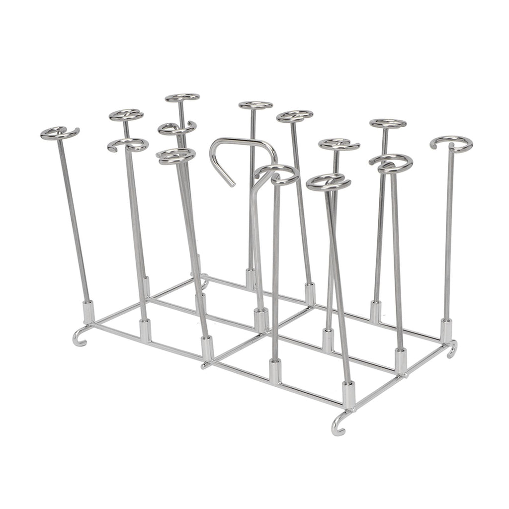 Fryer Skewer Stand Uniform Cooking Rust Resistance Stainless Steel Vertical Skewer Stand for Chicken Meat