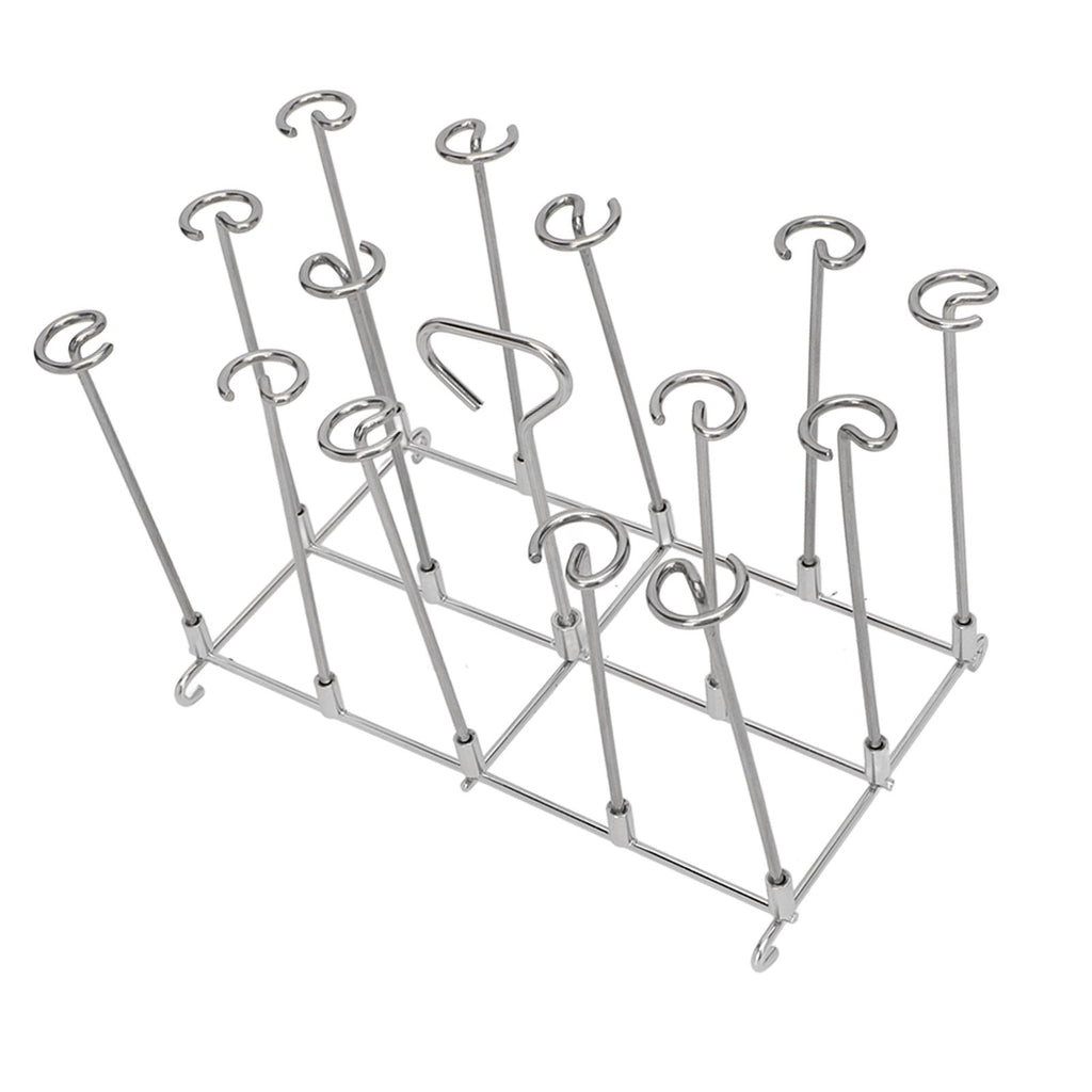 Fryer Skewer Stand Uniform Cooking Rust Resistance Stainless Steel Vertical Skewer Stand for Chicken Meat