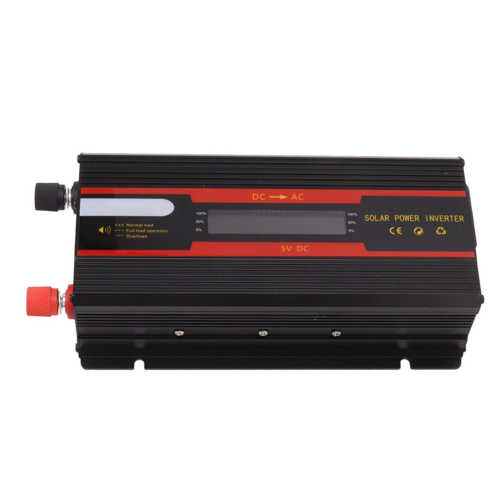 1000W Power Inverter Universal Dual Voltage 12V 24V‑220V Car Solar Power Inverter with LCD Display