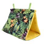 Pet Bird Nest Hammock Triangle Shade Bird Nest Hanging Parrot Hut Tent Bird Cage Toys