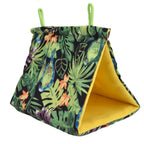 Pet Bird Nest Hammock Triangle Shade Bird Nest Hanging Parrot Hut Tent Bird Cage Toys