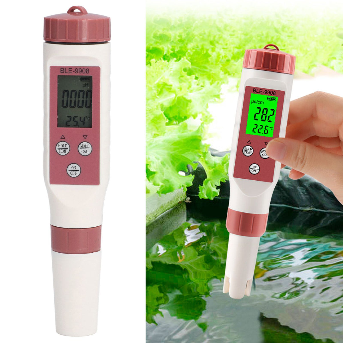 Digital Water Quality Meter Automatic Data Saving Simultaneous Display Highly Sensitive Water PH Detector Tester