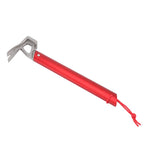 Camping Hammer Stainless Steel Ox Horn Head Aluminum Handle Large Resistance Tent Stake Hammer for Camping Outdoor Red