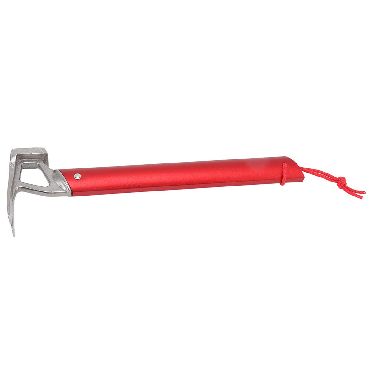 Camping Hammer Stainless Steel Ox Horn Head Aluminum Handle Large Resistance Tent Stake Hammer for Camping Outdoor Red