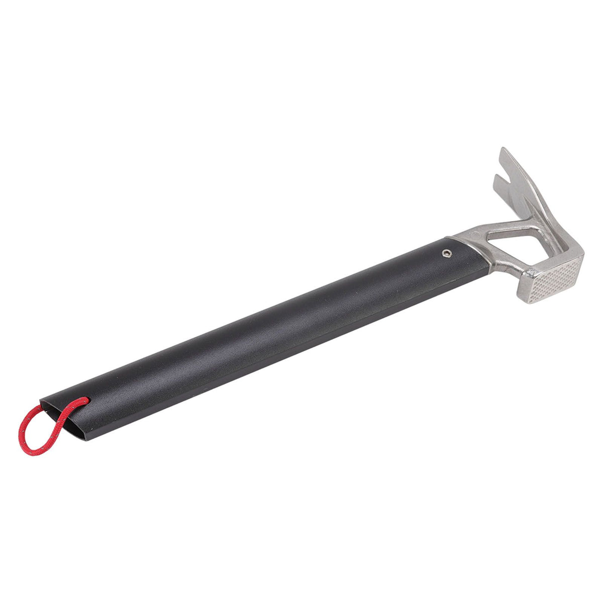 Camping Hammer Stainless Steel Ox Horn Head Aluminum Handle Large Resistance Tent Stake Hammer for Camping Outdoor Black