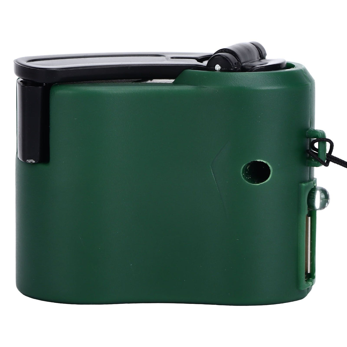 USB Hand Crank Phone Charger 3 to 8h Standby Time LED Light Portable Mobile Phone Emergency Charger for Outdoor Hiking Green