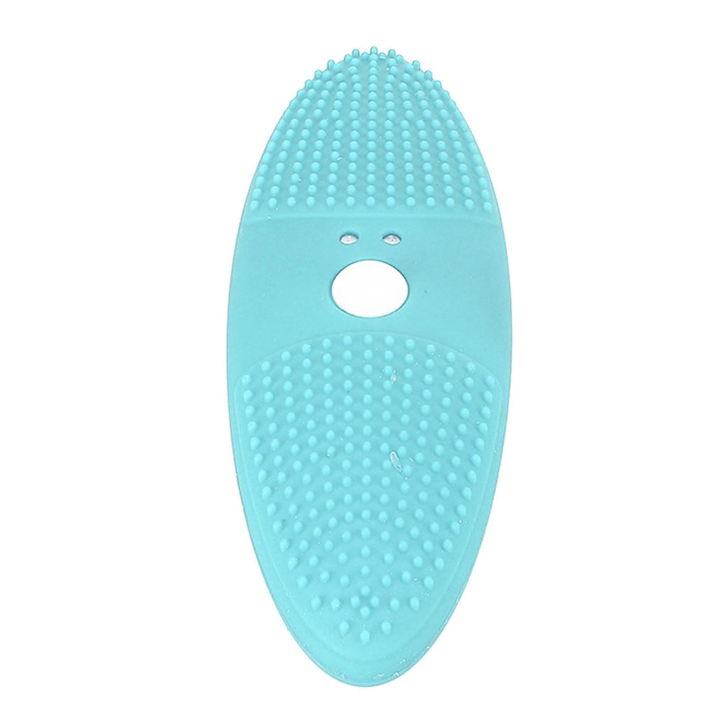 Ultrasonic Scrubber 3 Levels USB Charging High Frequency Vibration Dual Waving Ultrasonic Vegetable Washing Machine Blue