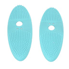 Ultrasonic Scrubber 3 Levels USB Charging High Frequency Vibration Dual Waving Ultrasonic Vegetable Washing Machine Blue