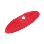 Ultrasonic Scrubber 3 Levels USB Charging High Frequency Vibration Dual Waving Ultrasonic Vegetable Washing Machine Red