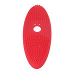 Ultrasonic Scrubber 3 Levels USB Charging High Frequency Vibration Dual Waving Ultrasonic Vegetable Washing Machine Red