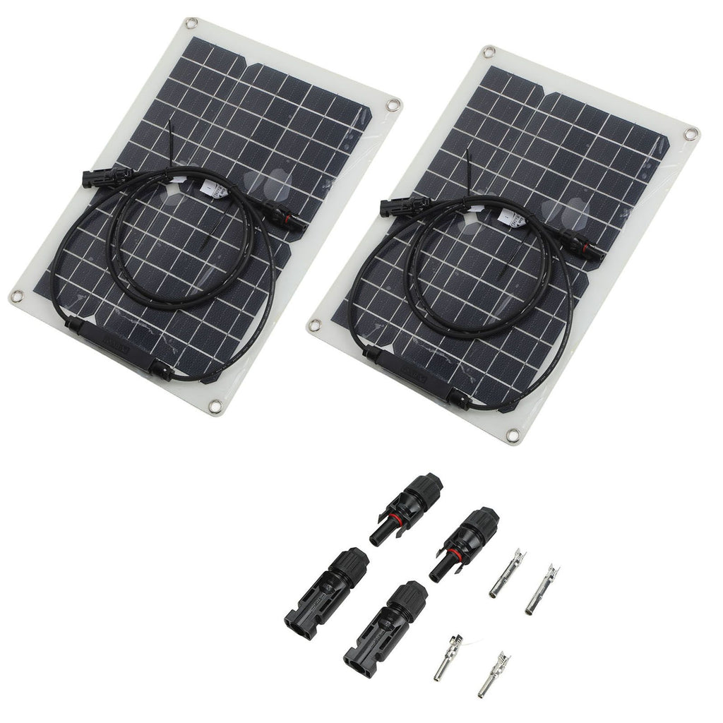 15W Solar Panel Portable Waterproof Monocrystalline Solar Charging Board for Outdoor Car Motor YachtSolar Panel