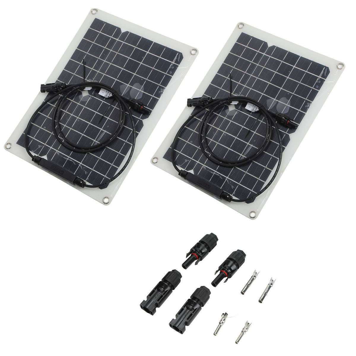 15W Solar Panel Portable Waterproof Monocrystalline Solar Charging Board for Outdoor Car Motor YachtSolar Panel