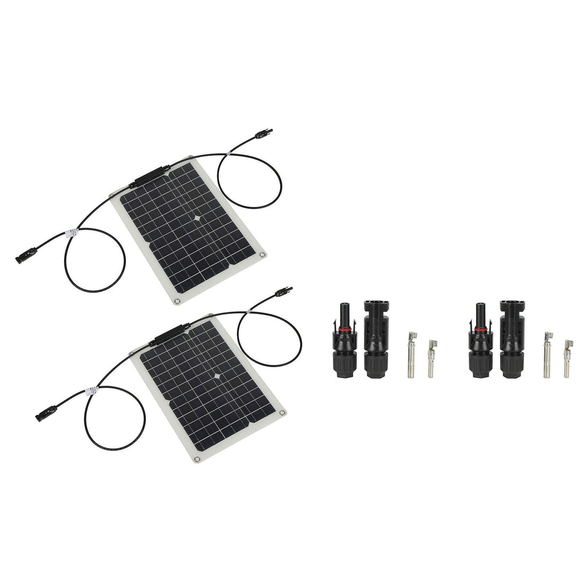 15W Solar Panel Portable Waterproof Monocrystalline Solar Charging Board for Outdoor Car Motor YachtSolar Panel
