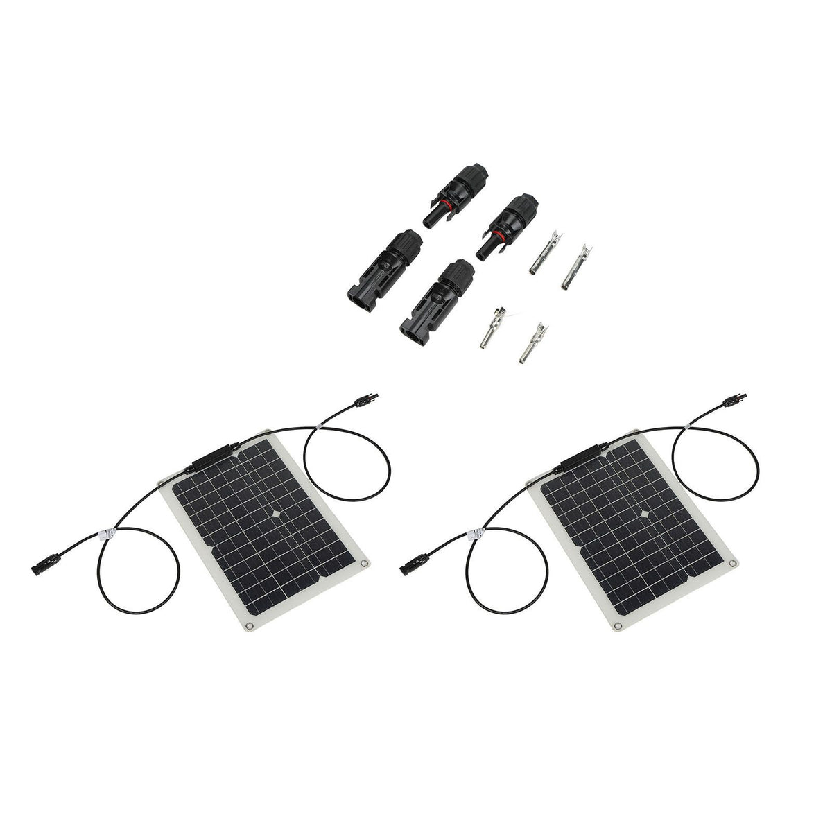 15W Solar Panel Portable Waterproof Monocrystalline Solar Charging Board for Outdoor Car Motor YachtSolar Panel