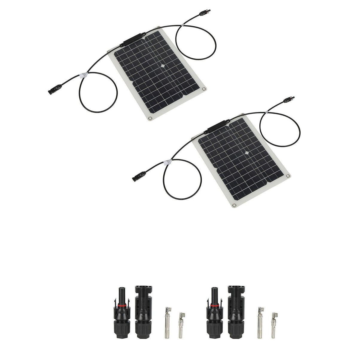 15W Solar Panel Portable Waterproof Monocrystalline Solar Charging Board for Outdoor Car Motor YachtSolar Panel