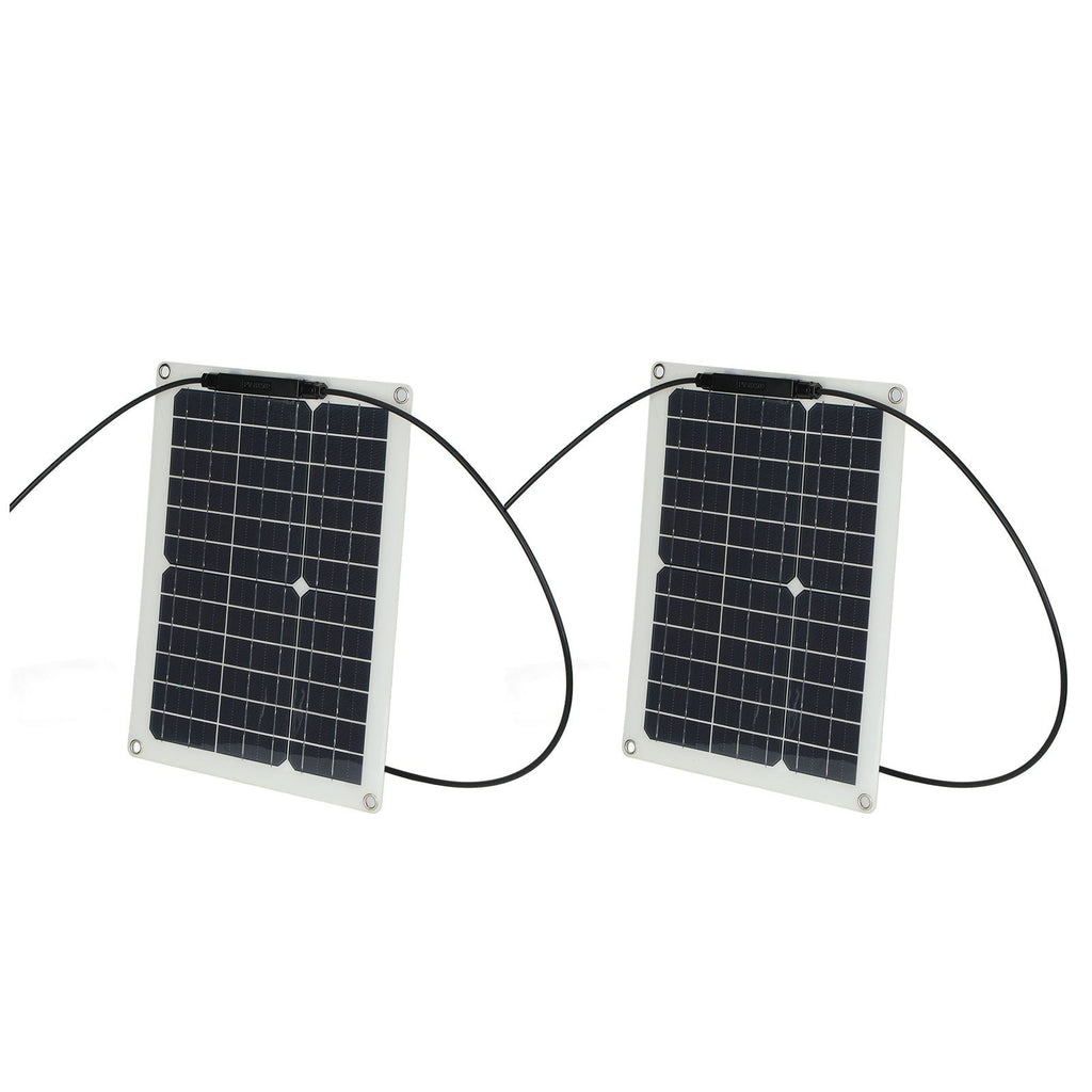 15W Solar Panel Portable Waterproof Monocrystalline Solar Charging Board for Outdoor Car Motor YachtSolar Panel