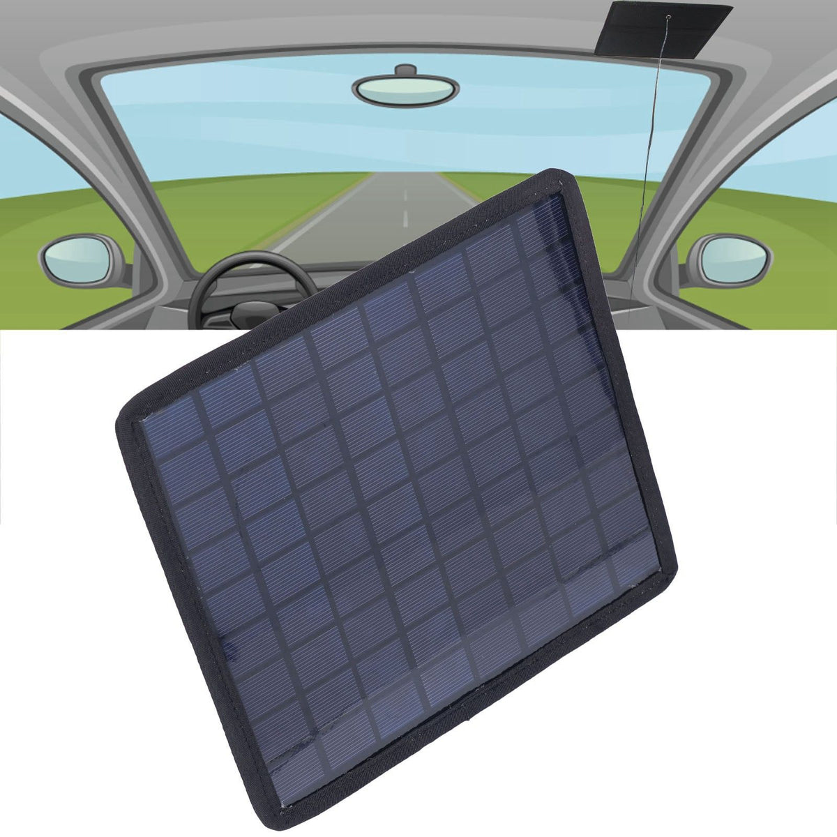 Solar Panel Charger 6W 18V Portable Solar Car 12V Battery Charger Charging Panel Battery Core Board