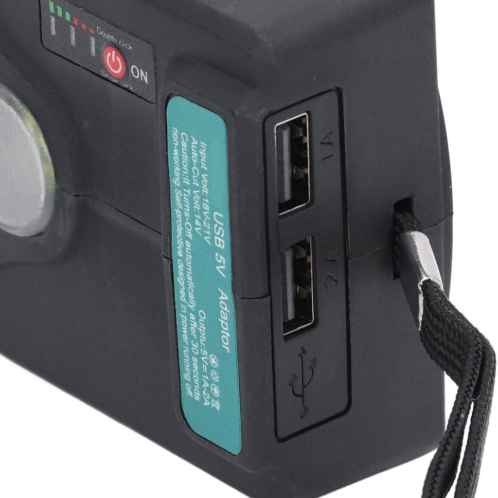 Battery Adapter Converter Conversion Kit Dock Power Connector USB for Charging 18V‑21V