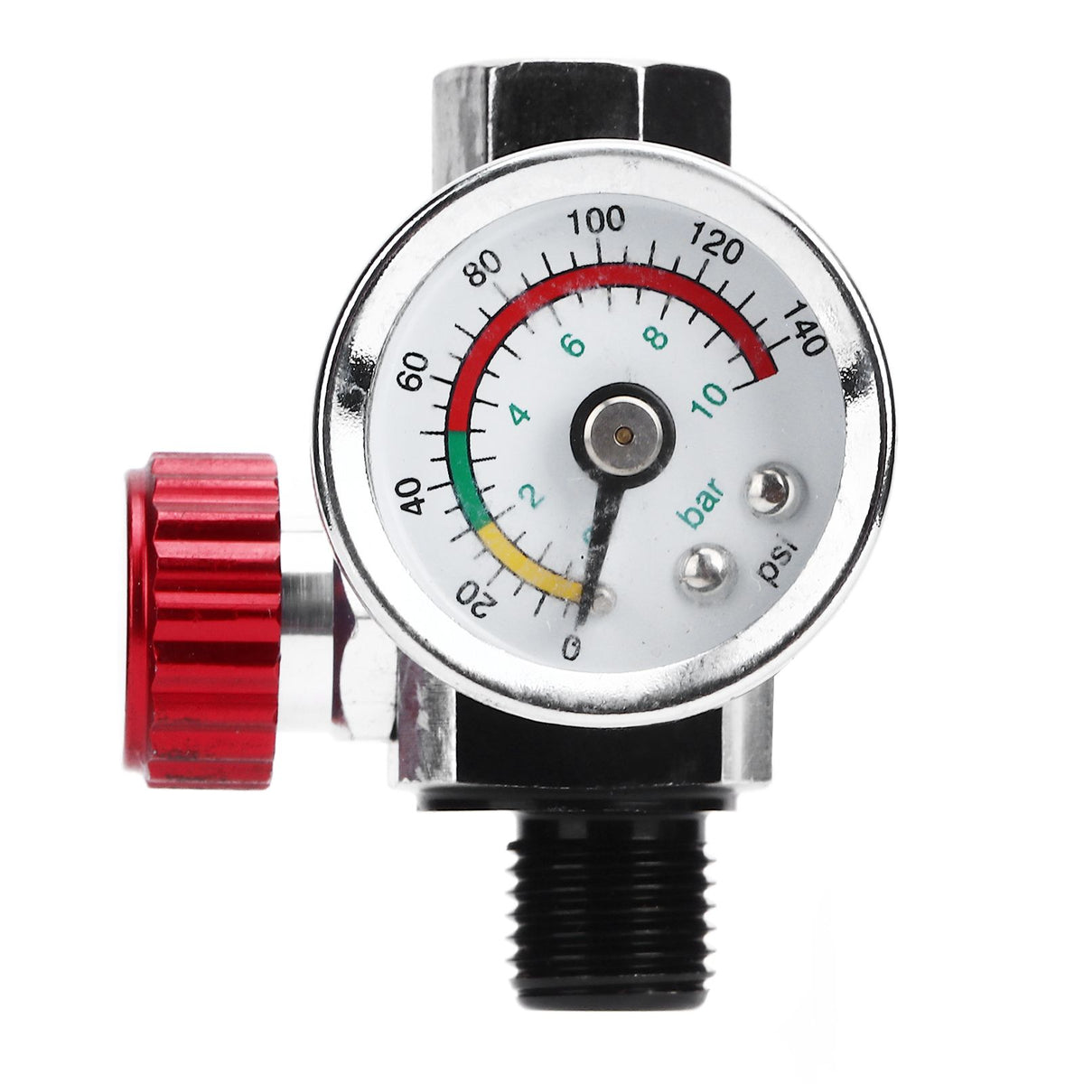 G1/4 140psi Air Pressure Regulator Spray Paint Air Pressure Regulator Airbrush Adjusting Valve