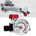 G1/4 140psi Air Pressure Regulator Spray Paint Air Pressure Regulator Airbrush Adjusting Valve