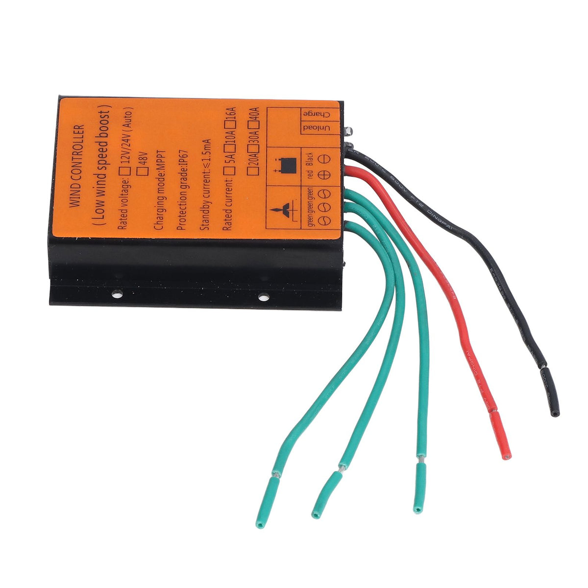 Wind Charge Controller 48V 600W MPPT Low Voltage Charging IP67 Protection Step Up Wind Energy Controllers 10A