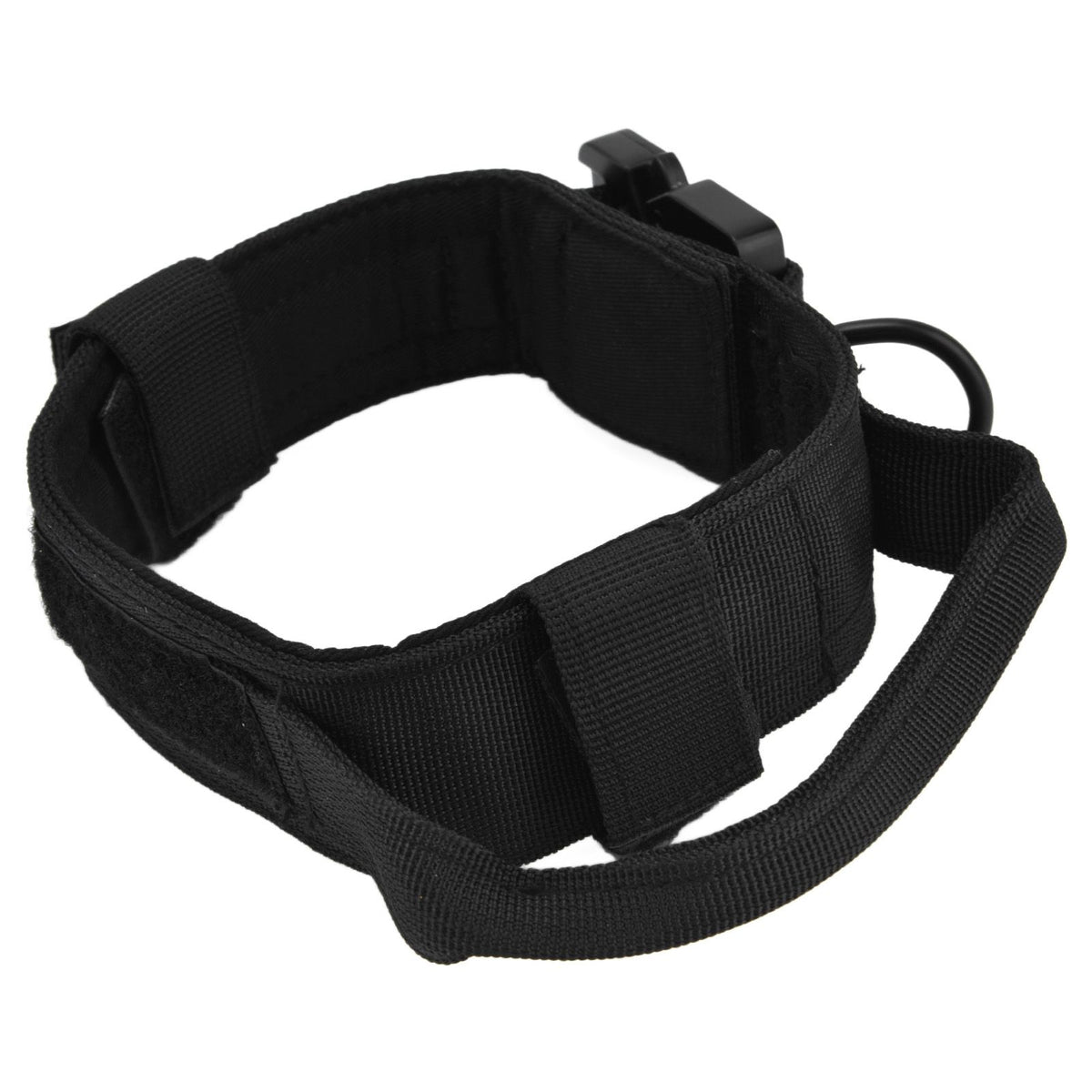 Traction Dog Collar with Buckle Nylon Iron Training Hunting Collar Pet Accessory for OutdoorBlack XL