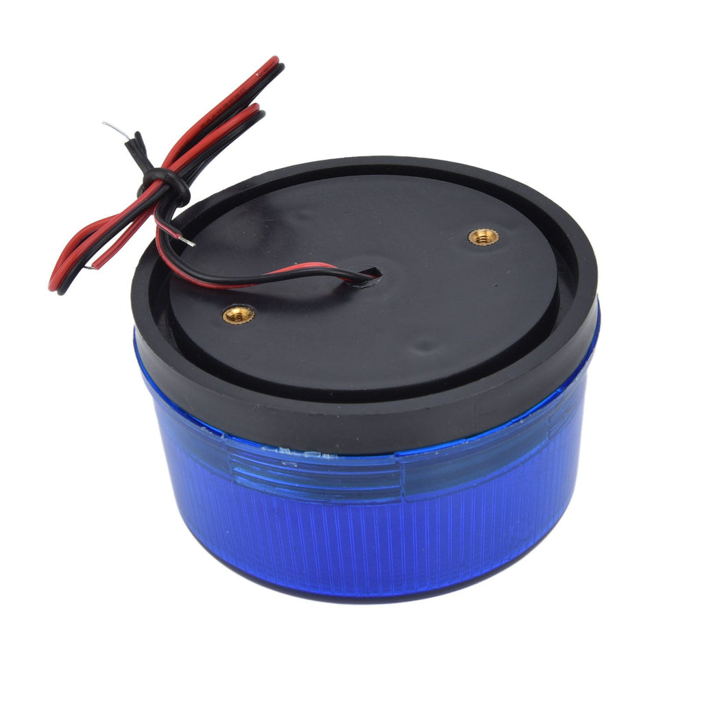LED Car Strobe Light DC12V 5W 15 LEDs Multipurpose LED Traffic Warning Light for Cars Trucks BusesBlue