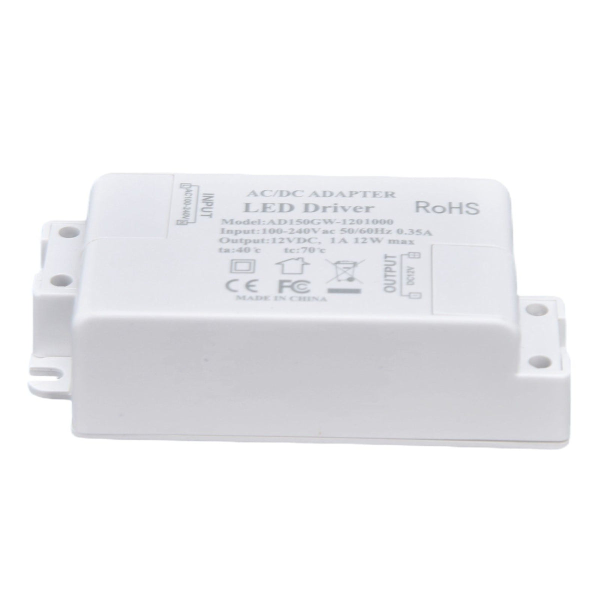 LED Drive Power Transformer LED Drive Power AC100‑240V/0.35A DC12V/1A 12W for G4 MR11 MR16