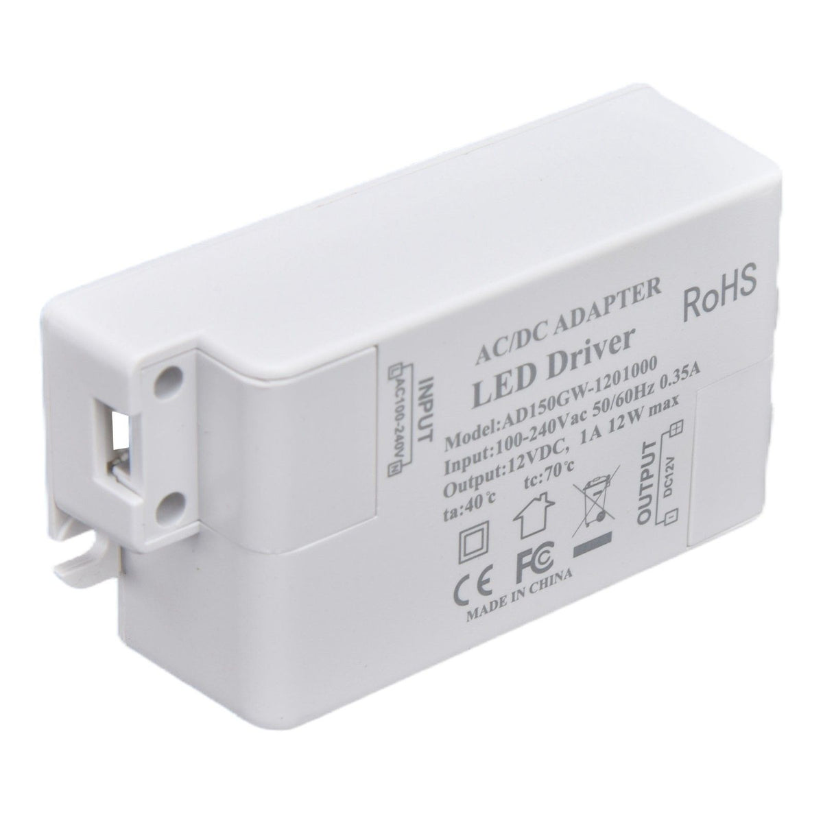 LED Drive Power Transformer LED Drive Power AC100‑240V/0.35A DC12V/1A 12W for G4 MR11 MR16