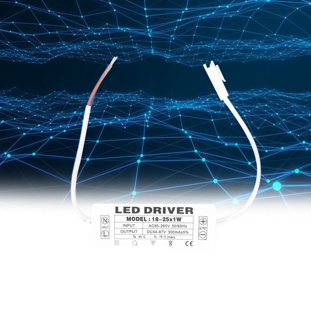 18‑25X1W LED Driver Constant Current 300mA Input AC85‑265V Output 54‑87VDC LED Driver Transformer