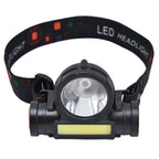 Headlamp LED COB Dual Use Adjustable USB Rechargeable Waterproof LED Headlamp for Outdoor Camping Hunting Fishing