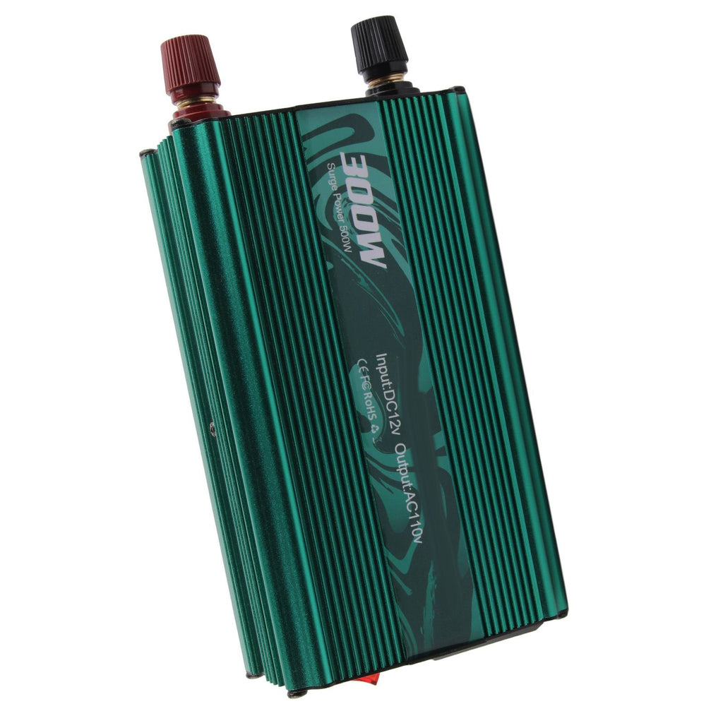DC to AC Converter Aluminum Alloy Smart Repair Sine Wave Power Inverters 300W 12V to 110V Vert