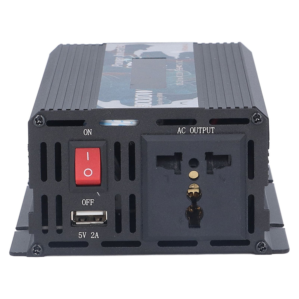 Pure Sine Wave Inverter DC 12V to AC 110V Multifunctional Power Battery Converter for Electrical ApplianceBlack