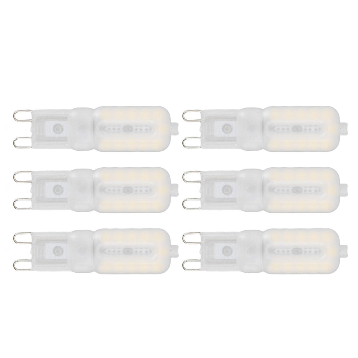 G9 Light Bulb Dimmable Eye Protection Energy Saving 5W 22 LED Small Bulbs for Ceiling Lamp Desk Lamp 6pcs Natural Light 110V