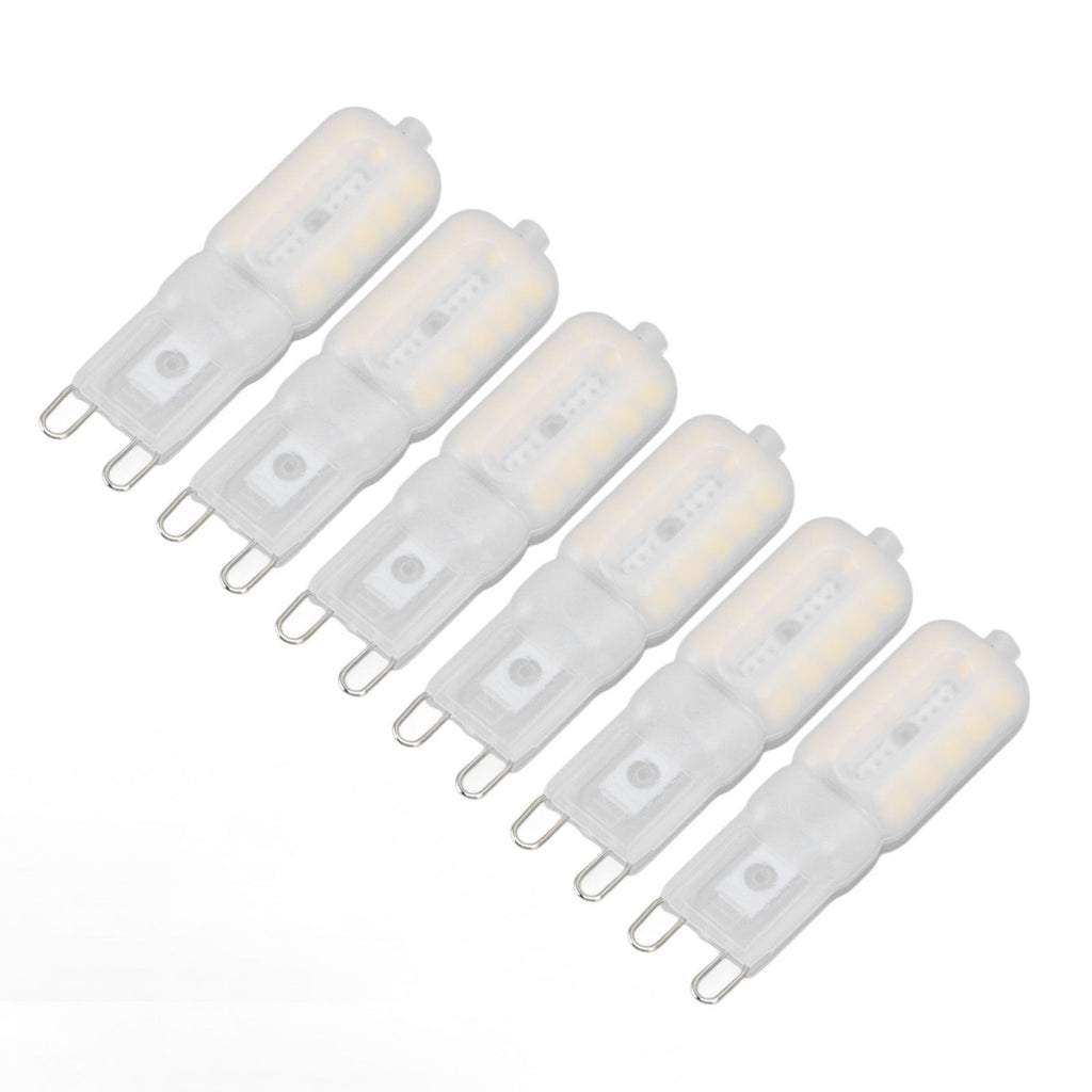 G9 Light Bulb Dimmable Eye Protection Energy Saving 5W 22 LED Small Bulbs for Ceiling Lamp Desk Lamp 6pcs Natural Light 110V