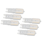 G9 Light Bulb Dimmable Eye Protection Energy Saving 5W 22 LED Small Bulbs for Ceiling Lamp Desk Lamp 6pcs Natural Light 110V