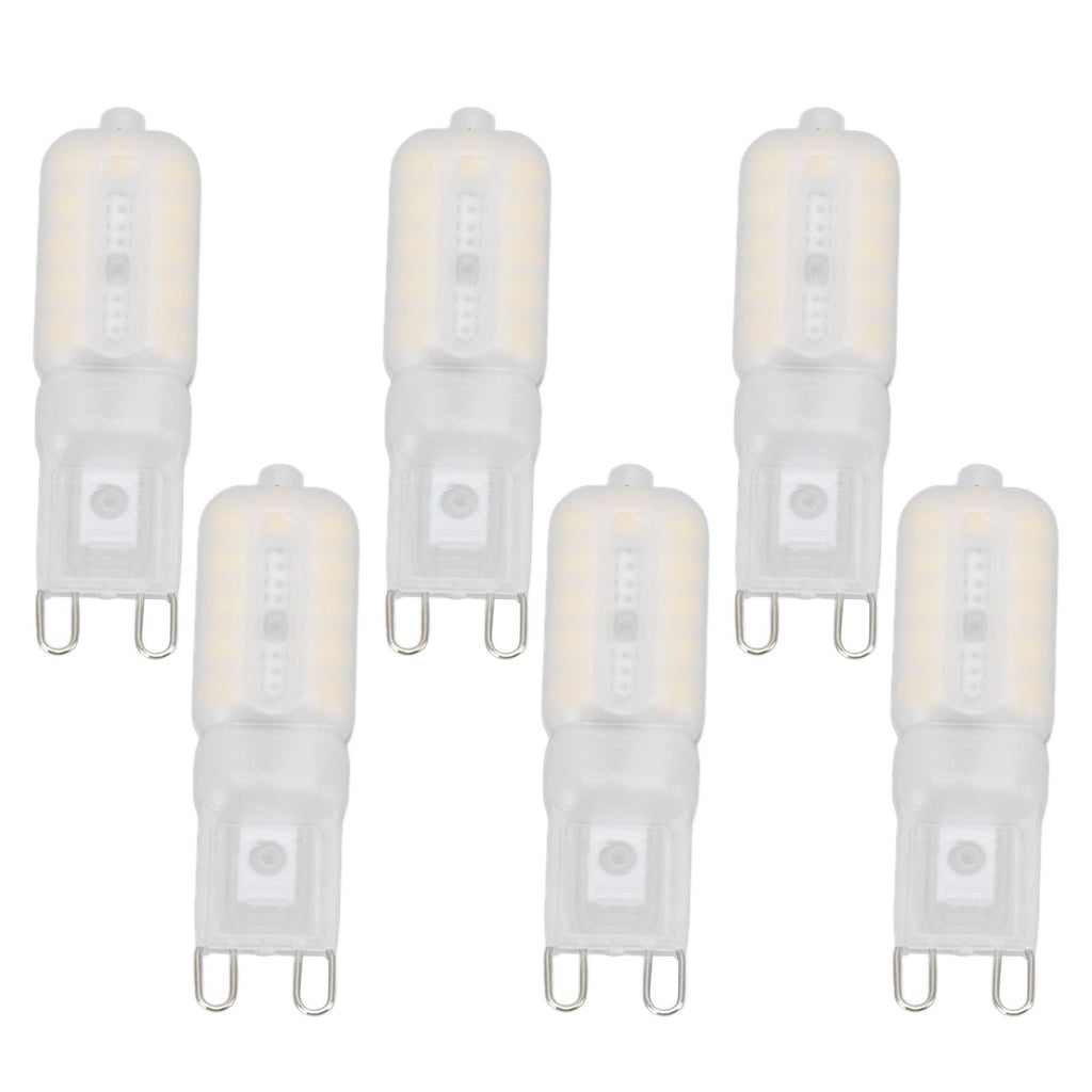 G9 Light Bulb Dimmable Eye Protection Energy Saving 5W 22 LED Small Bulbs for Ceiling Lamp Desk Lamp 6pcs Natural Light 110V
