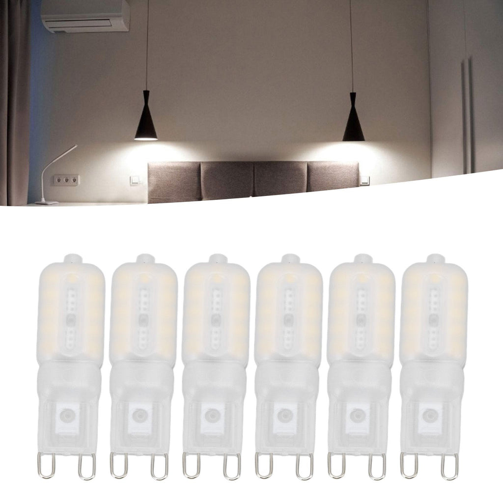 G9 Light Bulb Dimmable Eye Protection Energy Saving 5W 22 LED Small Bulbs for Ceiling Lamp Desk Lamp 6pcs Natural Light 110V