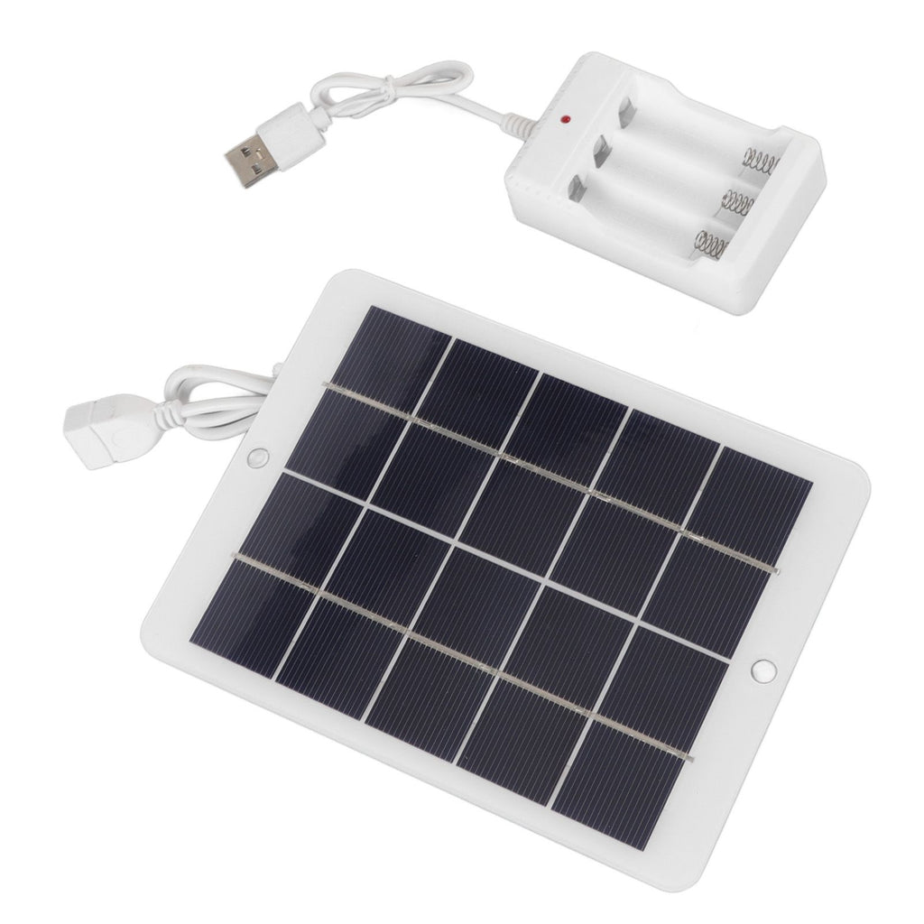 Solar Panel Battery Charger 3W 5V High Conversion Rate Efficient Output Portable Solar Cell for Outdoor Use