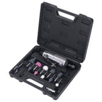 1/4in Air Die Grinder Kit Portable Pneumatic Polishing Grinding Machine Straight Handle 22000RPM