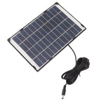 6W 12V Polycrystalline Silicon Solar Panel 6W 12V DC5521 Camera Solar Panel Outdoor Home Surveillance Lighting Charger