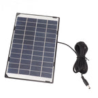 6W 12V Polycrystalline Silicon Solar Panel 6W 12V DC5521 Camera Solar Panel Outdoor Home Surveillance Lighting Charger