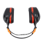 Noise Reduction Earmuffs Foldable Lightweight Hearing Protection Safety Over Head Ear Muff for Garden Shooting Mowing Black Red