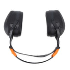 Noise Reduction Earmuffs Foldable Lightweight Hearing Protection Safety Over Head Ear Muff for Garden Shooting Mowing Black