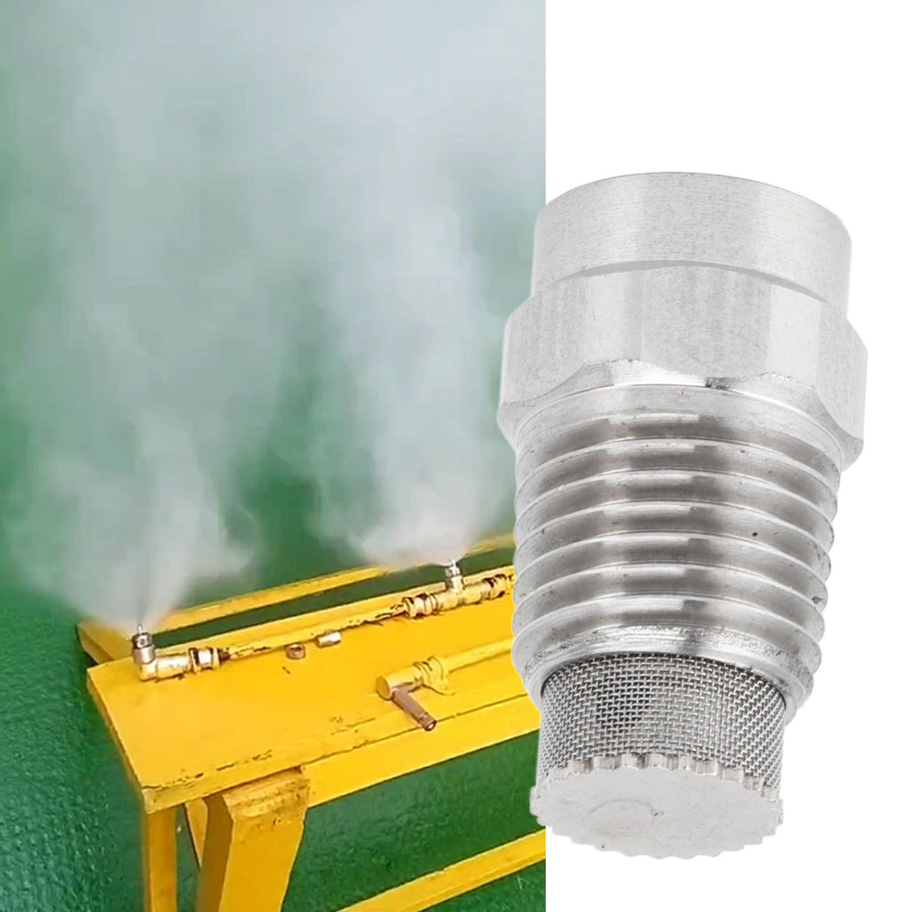 Misting Nozzle Brass Dust Control Cooling Low Pressure Mist Mister Nozzle for Greenhouse Garden G1/4