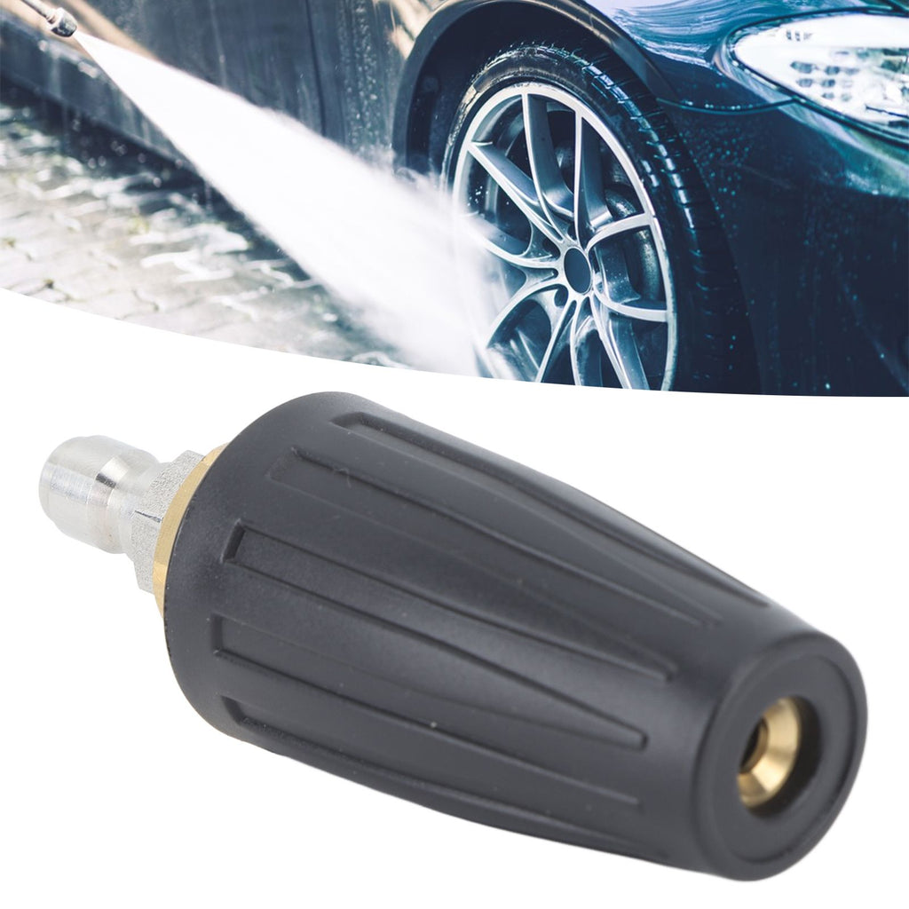 3000PSI Pressure Washer Rotating Turbo Nozzle Quick Connect 360 Degree Rotation Pressure Washer Turbo Tip 1/4in 040
