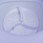 6.5L Washing Machine Folding Portable Automatic Deep Cleaning Wash and Spin Dry Washer with Water Tube 100‑240V Purple AU Plug