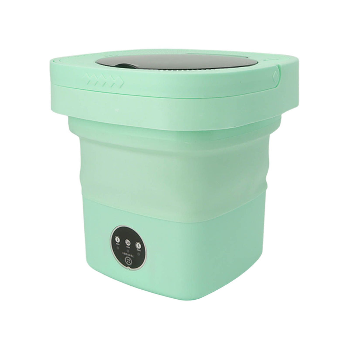 6.5L Washing Machine Folding Portable Automatic Deep Cleaning Wash and Spin Dry Washer with Water Tube 100‑240V Green AU Plug
