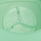6.5L Washing Machine Folding Portable Automatic Deep Cleaning Wash and Spin Dry Washer with Water Tube 100‑240V Green AU Plug